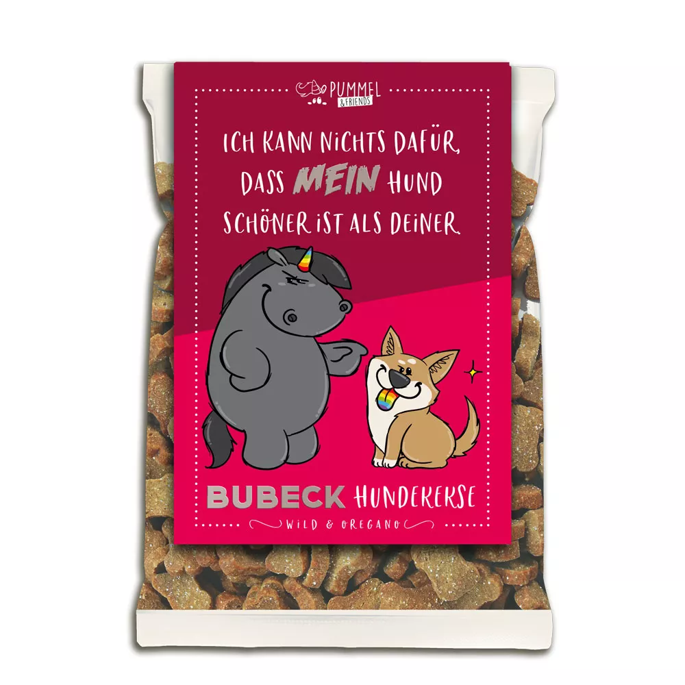 Bubeck Hundekuchenverpackung 210g Pummeleinhorn Grummeleinhorn Motiv 27