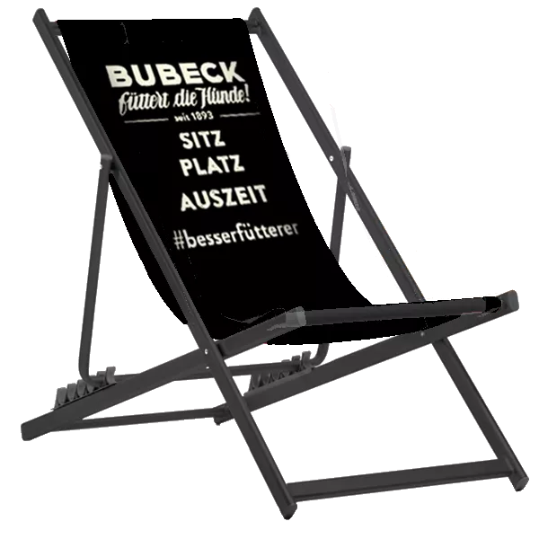 Liegestuhl AUSZEIT ohne Lehne, Aluminium black