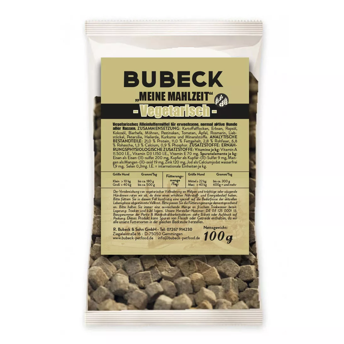 Vegetarisch Meine Mahlzeit 100g |Trockenfutter