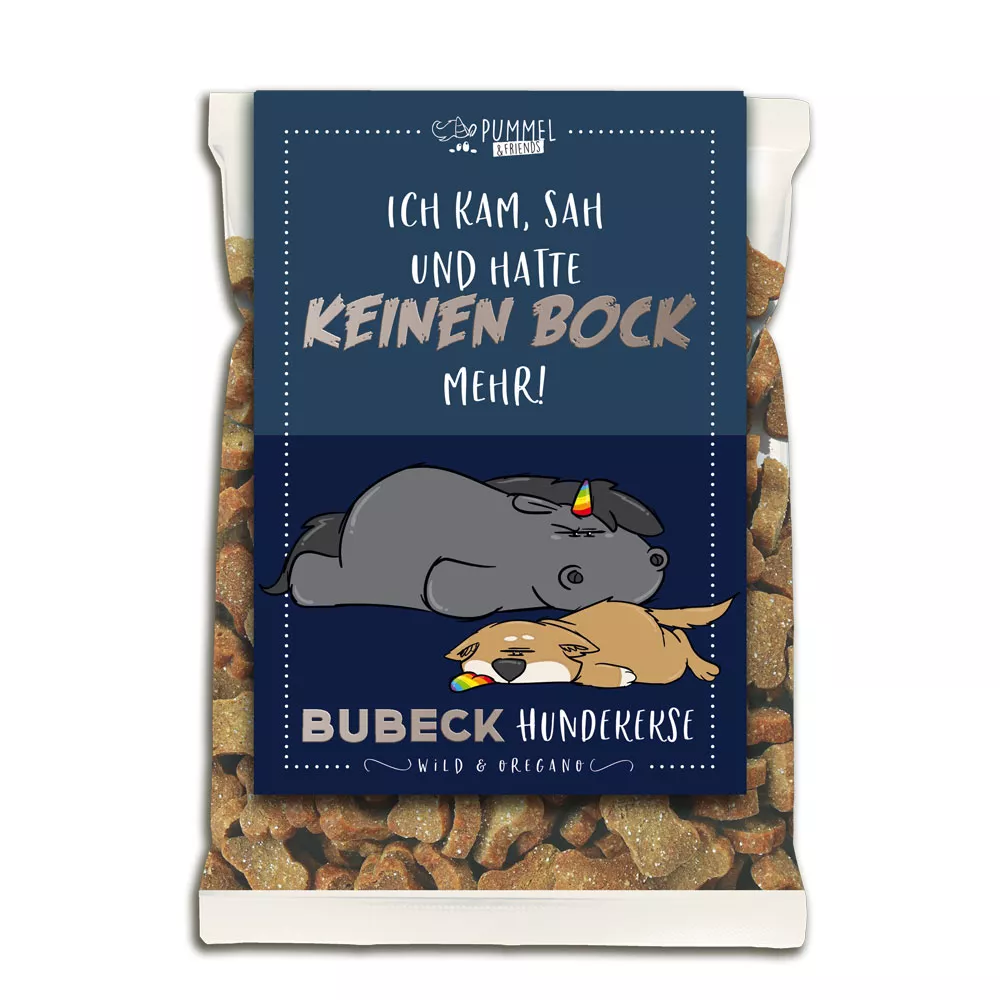 Bubeck Hundekuchenverpackung 210g Pummeleinhorn Grummeleinhorn Motiv 26