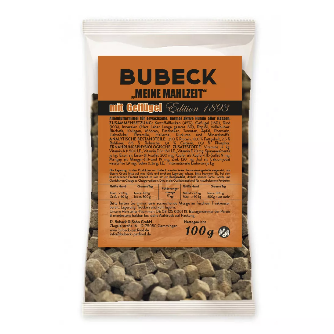 Bubeck - Trockenfutter - Meine Mahlzeit - Geflügel