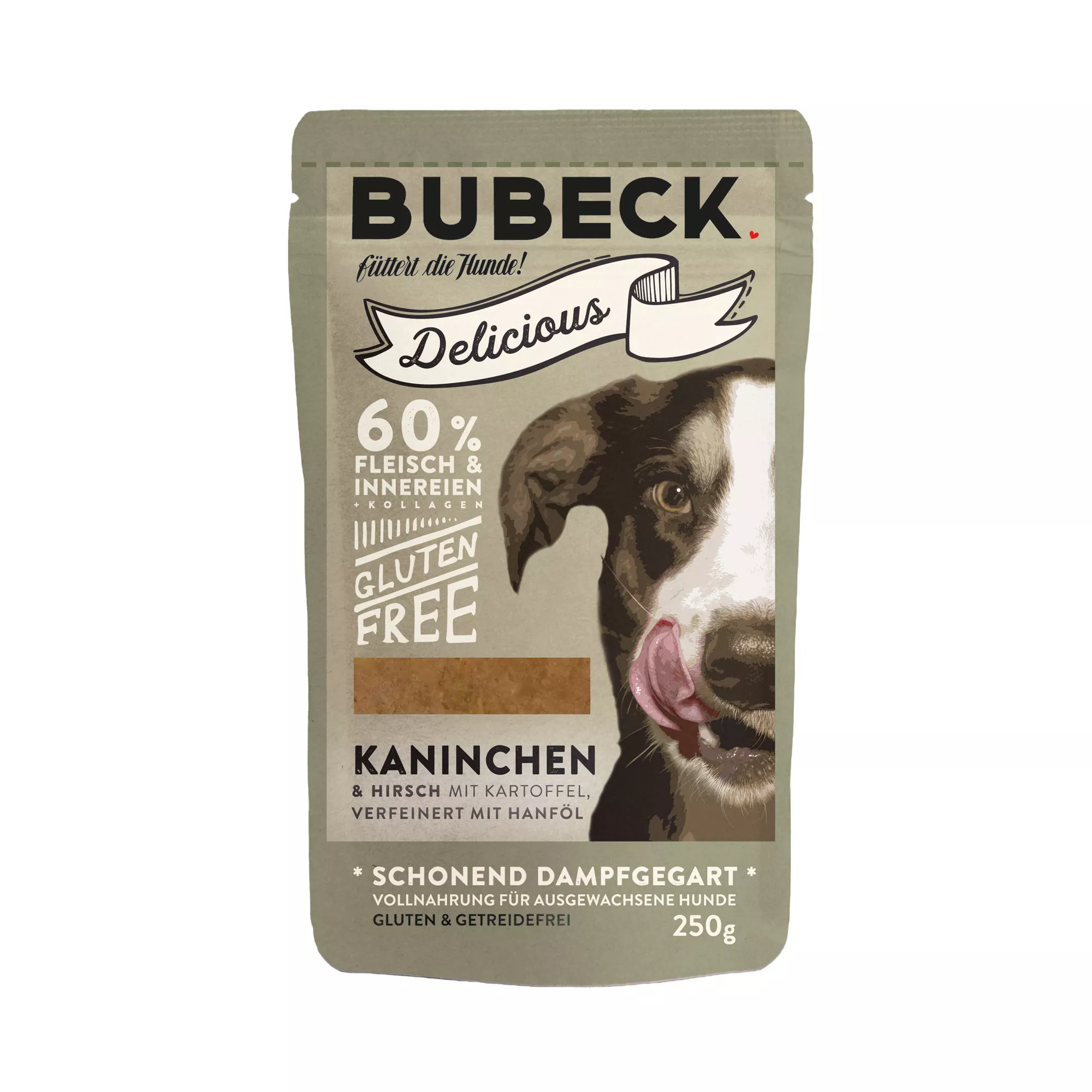 Kaninchen & Hirsch | Nassfutter Pouch -  250g