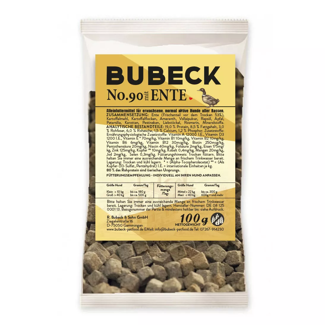 Ente No. 90 100g | Trockenfutter