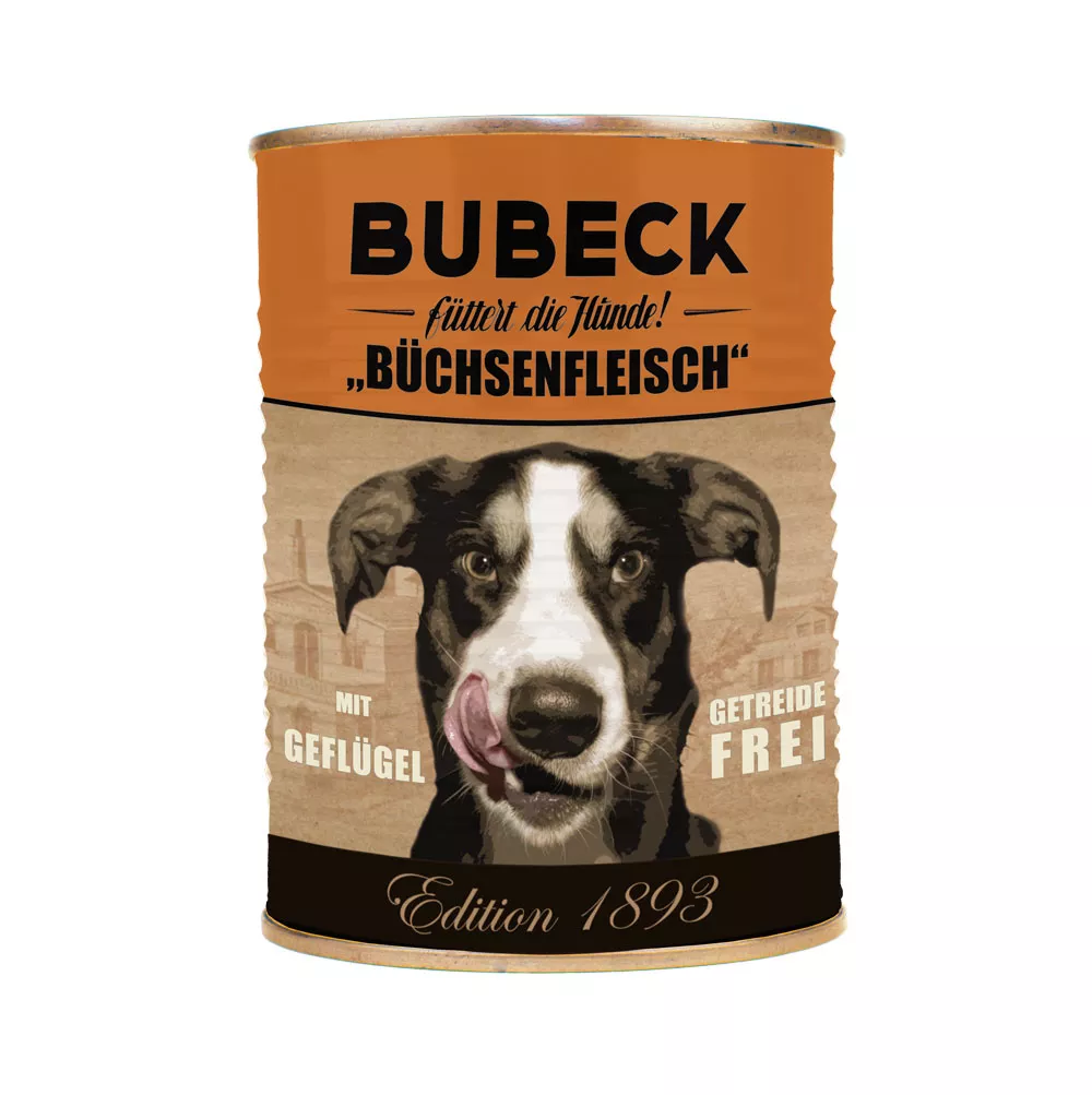 Büchsenfleisch mit Geflügel 400g | getreidefreies Nassfutter