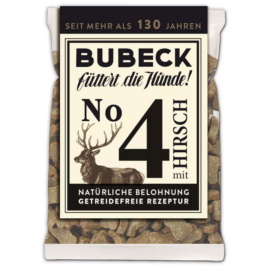 No. 4 mit Hirsch 210g | getreidefreie Hundekuchen