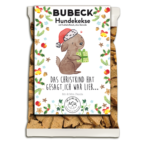 Bubeck - Mr. &amp; Mrs. Panda Weihnachtskekse - getreidefrei - 210g Stück